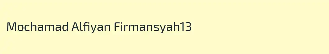Mochamad Alfiyan Firmansyah13